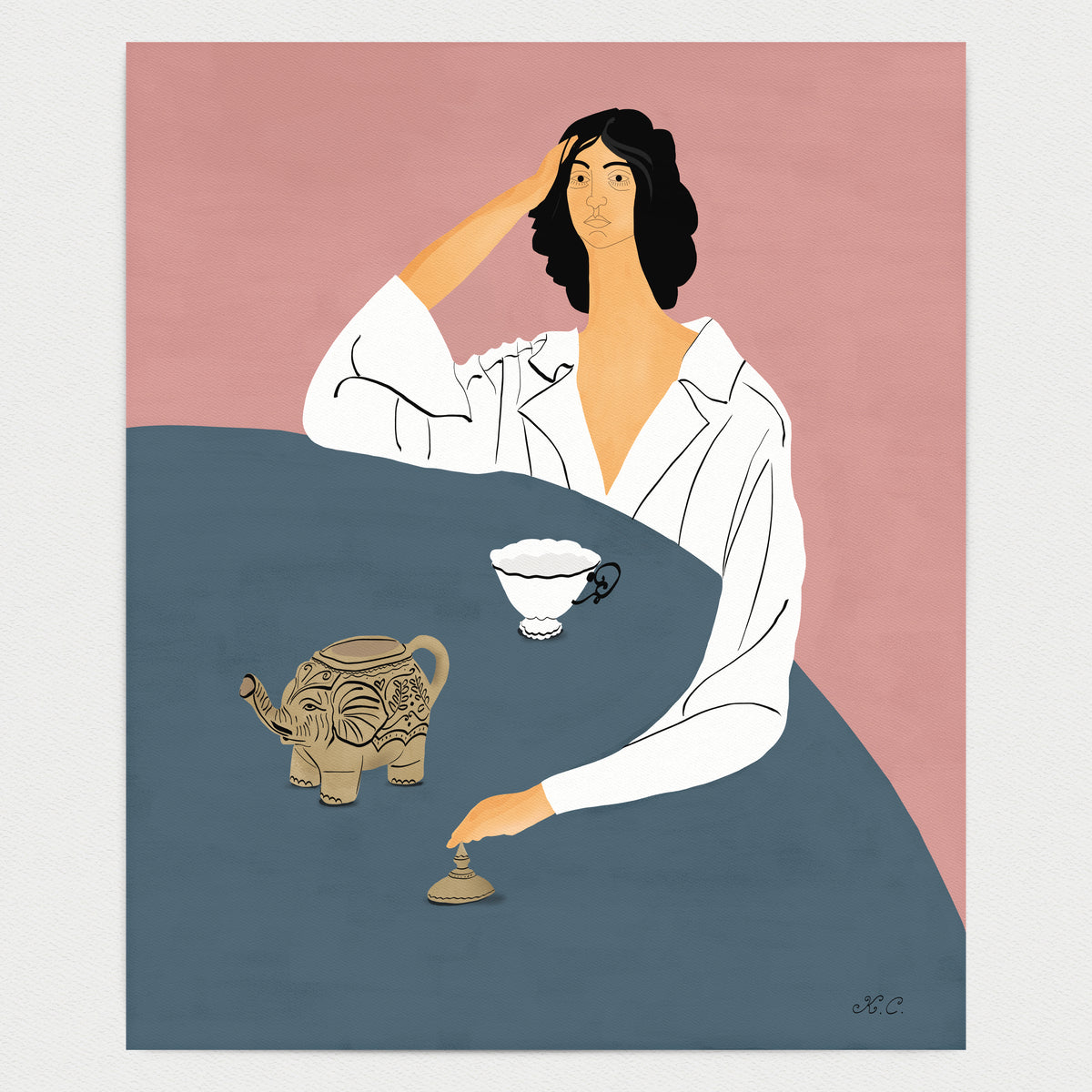 A Summer Tea Party Art Print